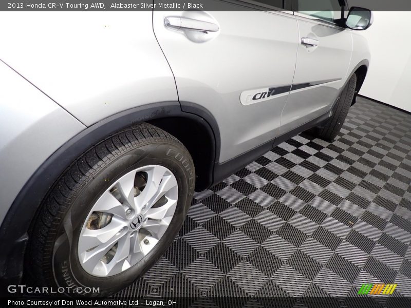 Alabaster Silver Metallic / Black 2013 Honda CR-V Touring AWD