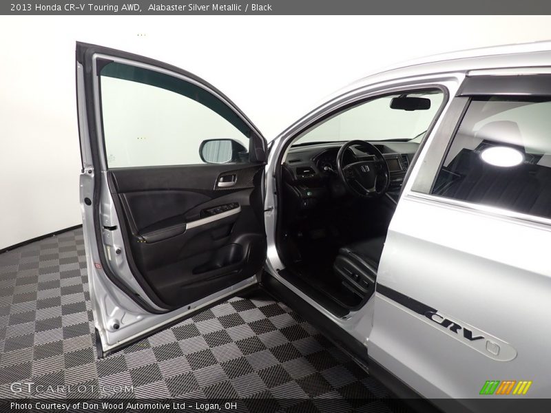 Alabaster Silver Metallic / Black 2013 Honda CR-V Touring AWD