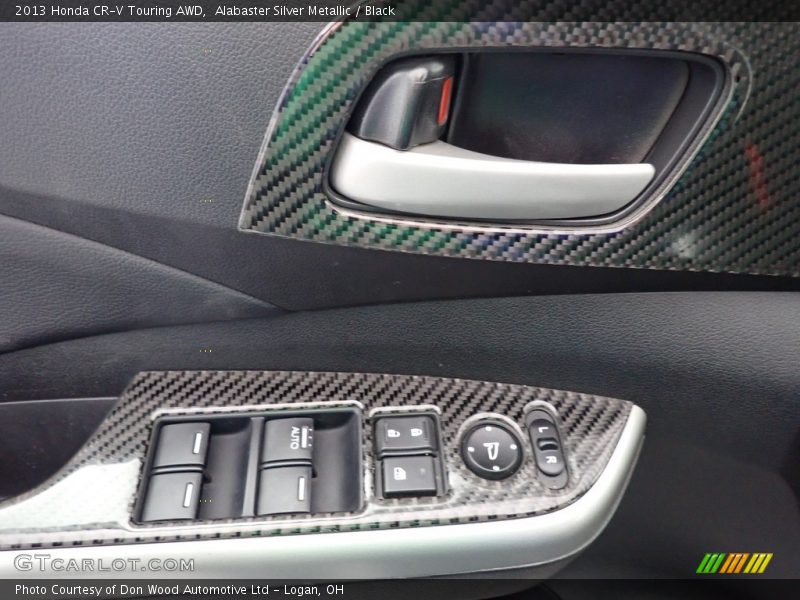 Alabaster Silver Metallic / Black 2013 Honda CR-V Touring AWD