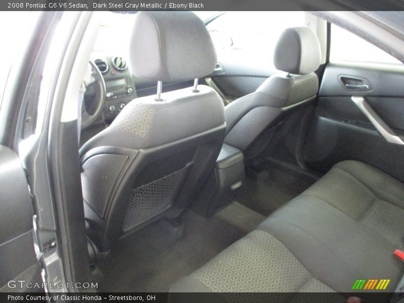 Dark Steel Gray Metallic / Ebony Black 2008 Pontiac G6 V6 Sedan