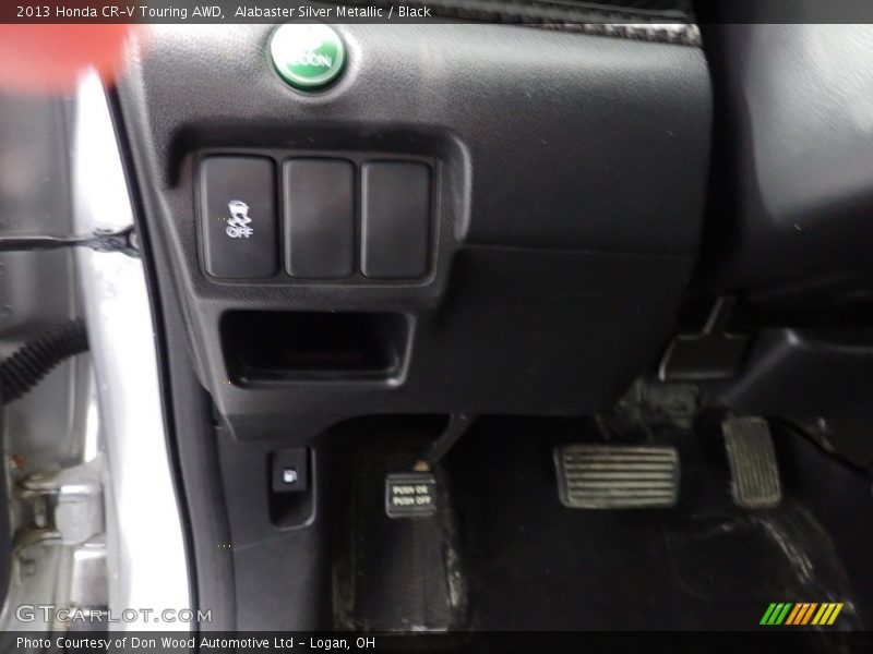 Alabaster Silver Metallic / Black 2013 Honda CR-V Touring AWD