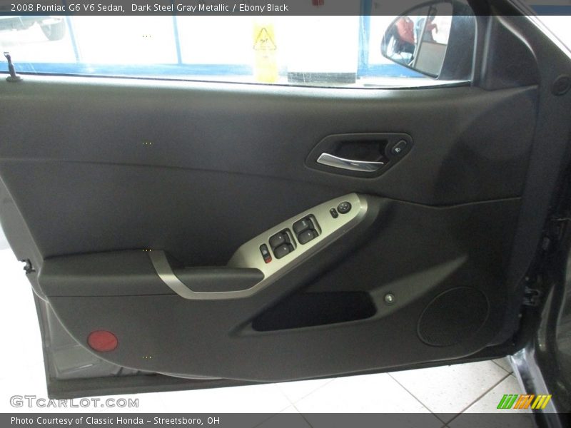 Dark Steel Gray Metallic / Ebony Black 2008 Pontiac G6 V6 Sedan