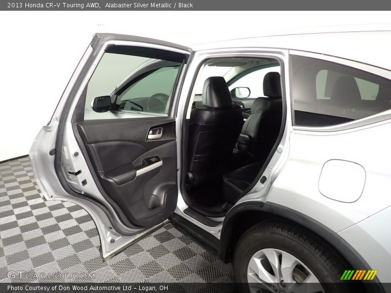 Alabaster Silver Metallic / Black 2013 Honda CR-V Touring AWD