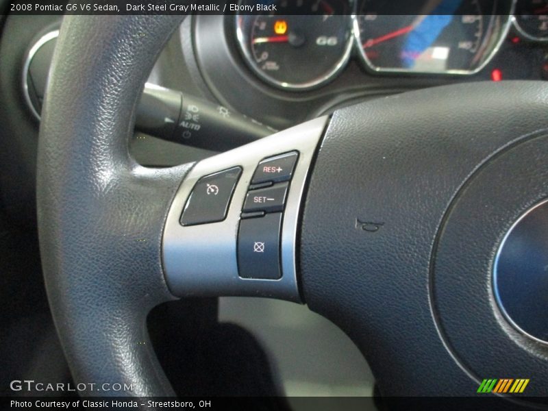 Dark Steel Gray Metallic / Ebony Black 2008 Pontiac G6 V6 Sedan