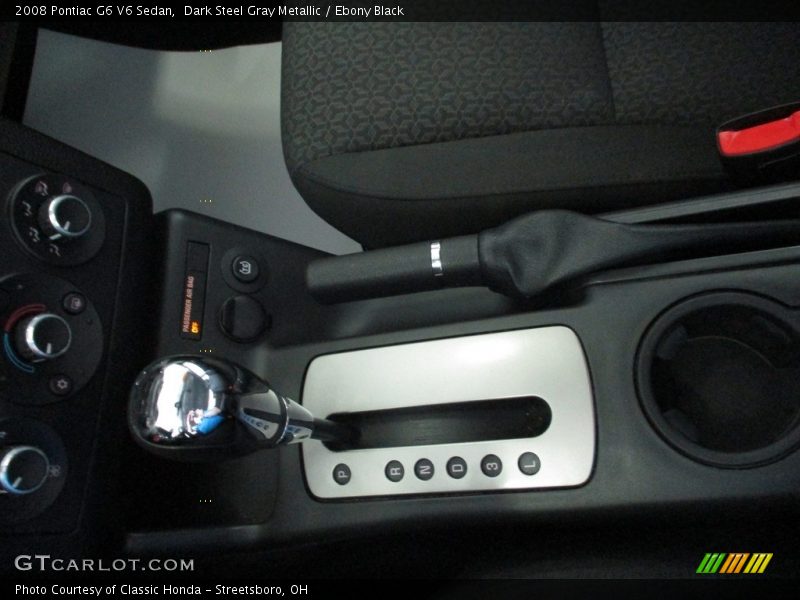 Dark Steel Gray Metallic / Ebony Black 2008 Pontiac G6 V6 Sedan