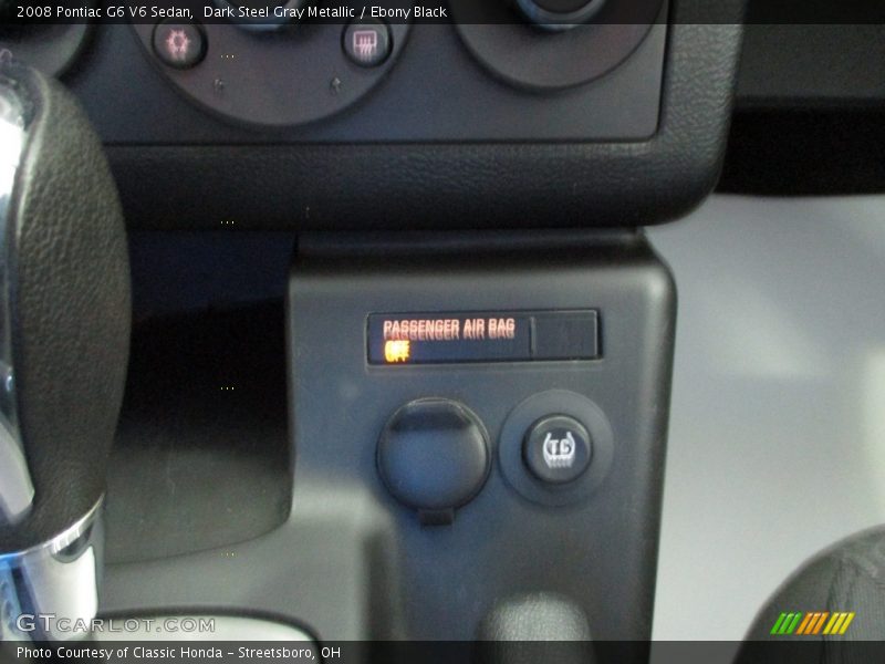 Dark Steel Gray Metallic / Ebony Black 2008 Pontiac G6 V6 Sedan
