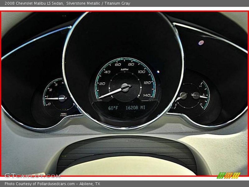 Silverstone Metallic / Titanium Gray 2008 Chevrolet Malibu LS Sedan