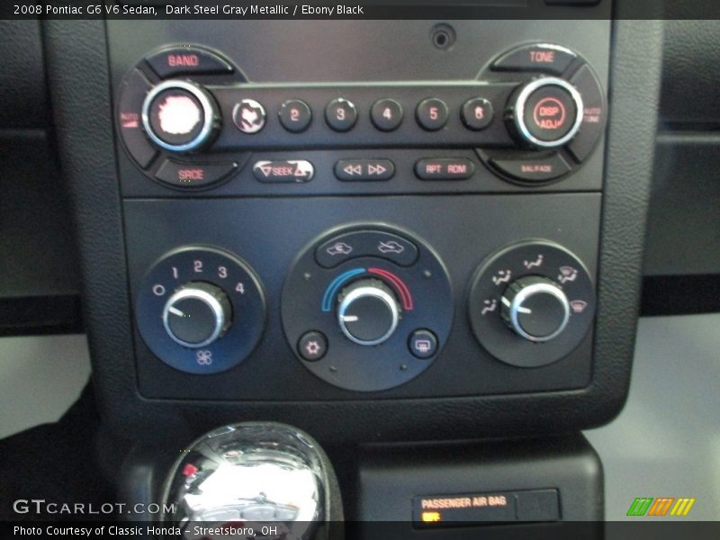 Dark Steel Gray Metallic / Ebony Black 2008 Pontiac G6 V6 Sedan