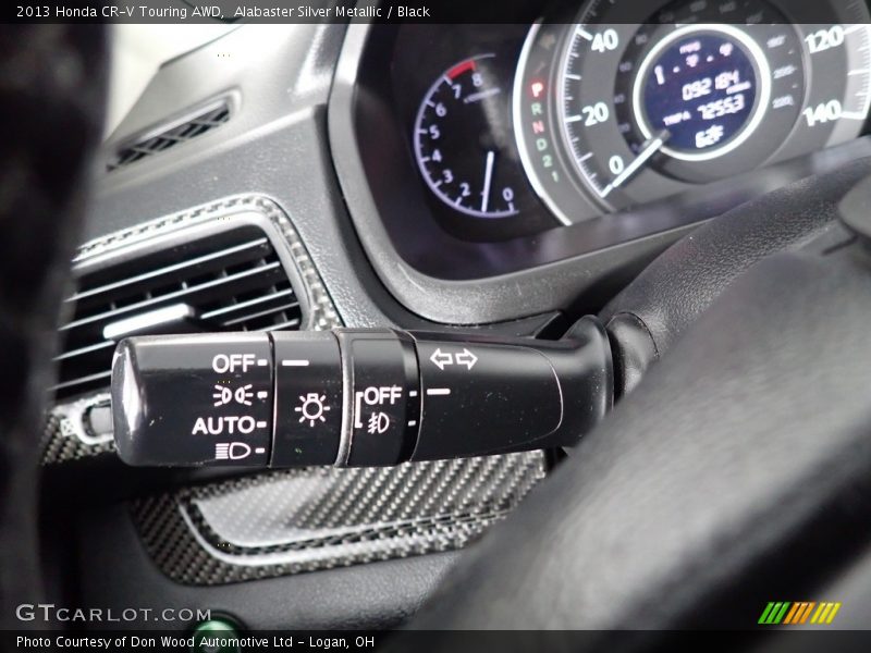 Alabaster Silver Metallic / Black 2013 Honda CR-V Touring AWD