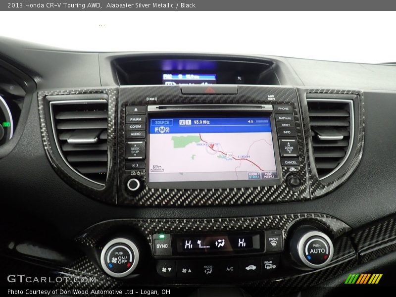 Alabaster Silver Metallic / Black 2013 Honda CR-V Touring AWD
