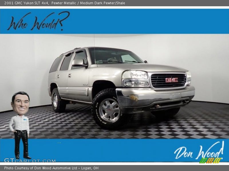 Pewter Metallic / Medium Dark Pewter/Shale 2001 GMC Yukon SLT 4x4