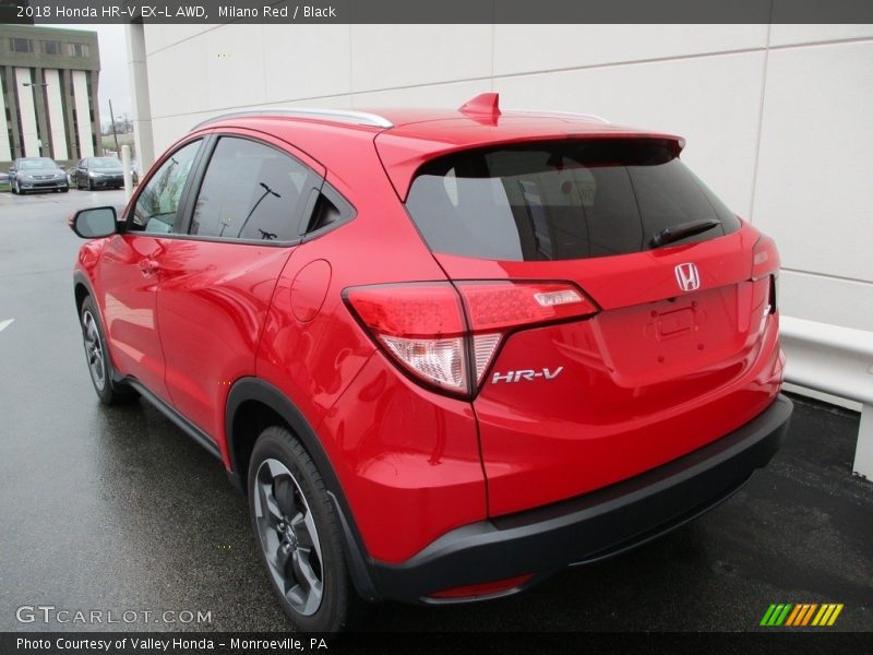 Milano Red / Black 2018 Honda HR-V EX-L AWD