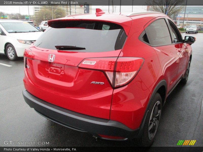 Milano Red / Black 2018 Honda HR-V EX-L AWD