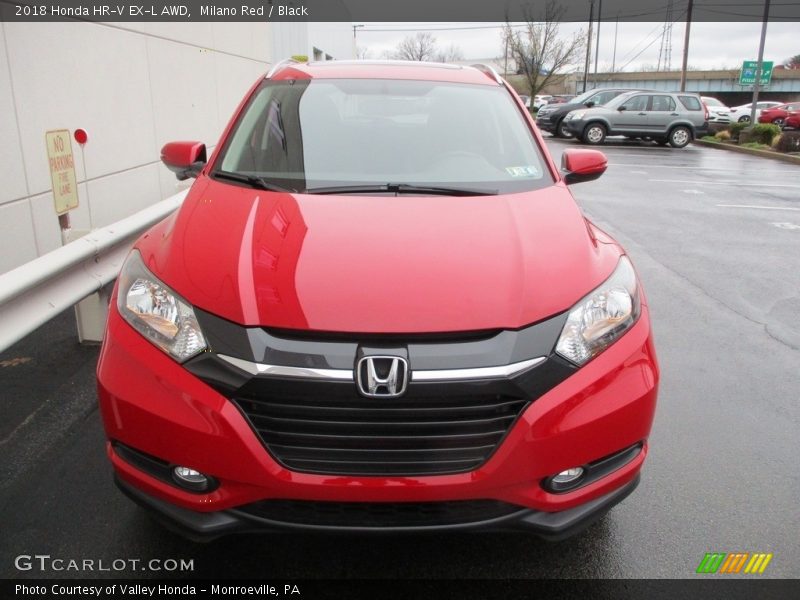 Milano Red / Black 2018 Honda HR-V EX-L AWD