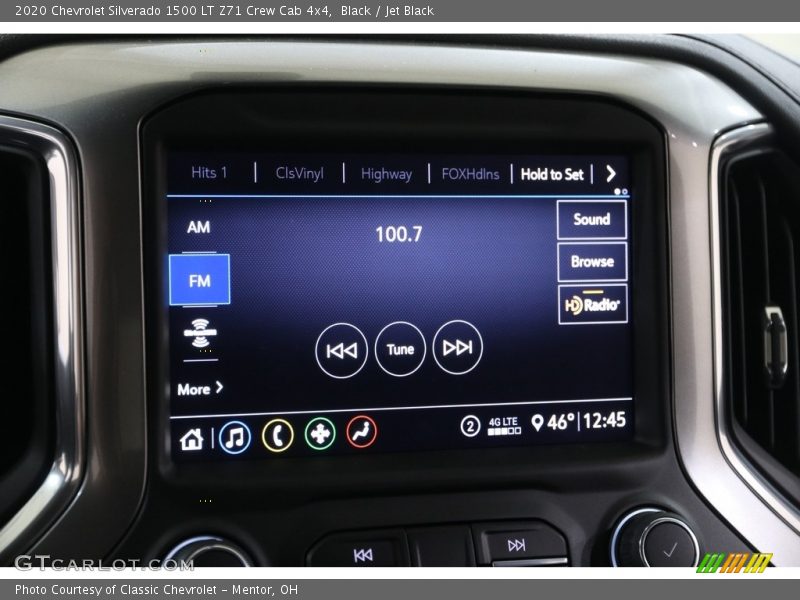 Black / Jet Black 2020 Chevrolet Silverado 1500 LT Z71 Crew Cab 4x4