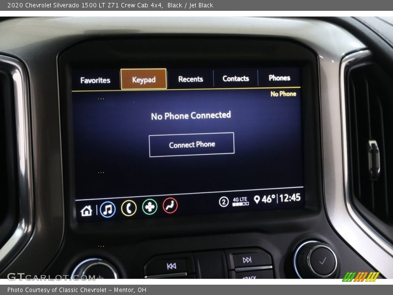 Black / Jet Black 2020 Chevrolet Silverado 1500 LT Z71 Crew Cab 4x4