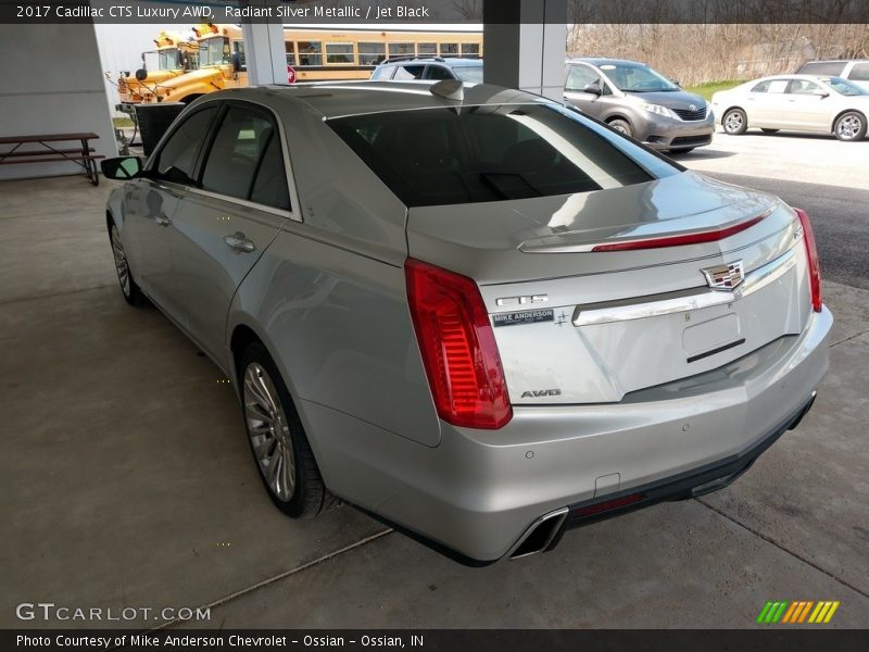 Radiant Silver Metallic / Jet Black 2017 Cadillac CTS Luxury AWD