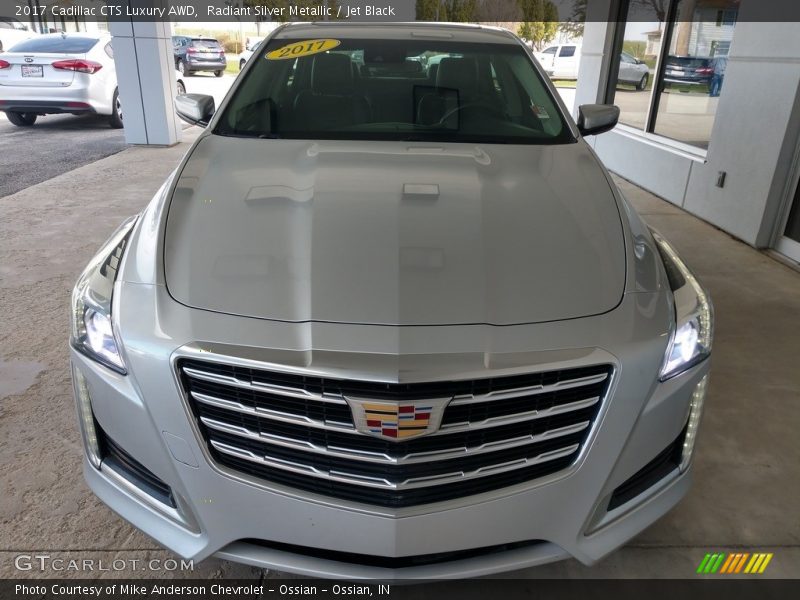 Radiant Silver Metallic / Jet Black 2017 Cadillac CTS Luxury AWD