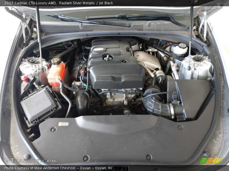 Radiant Silver Metallic / Jet Black 2017 Cadillac CTS Luxury AWD
