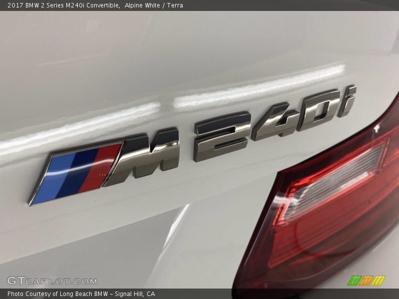 Alpine White / Terra 2017 BMW 2 Series M240i Convertible