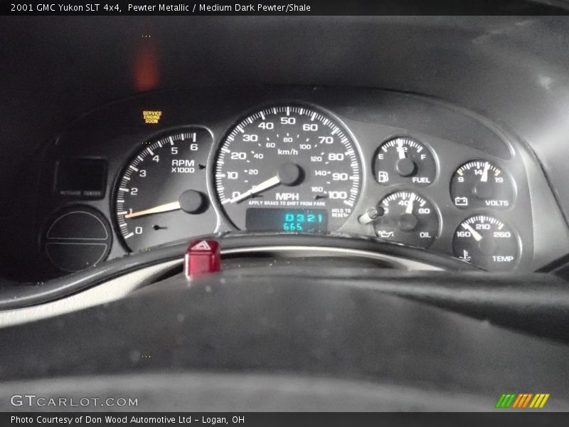 Pewter Metallic / Medium Dark Pewter/Shale 2001 GMC Yukon SLT 4x4