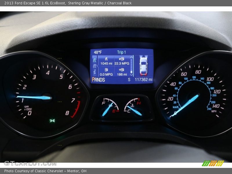 Sterling Gray Metallic / Charcoal Black 2013 Ford Escape SE 1.6L EcoBoost