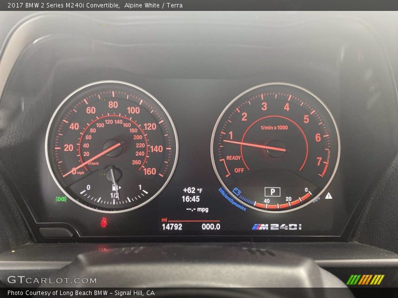 Alpine White / Terra 2017 BMW 2 Series M240i Convertible