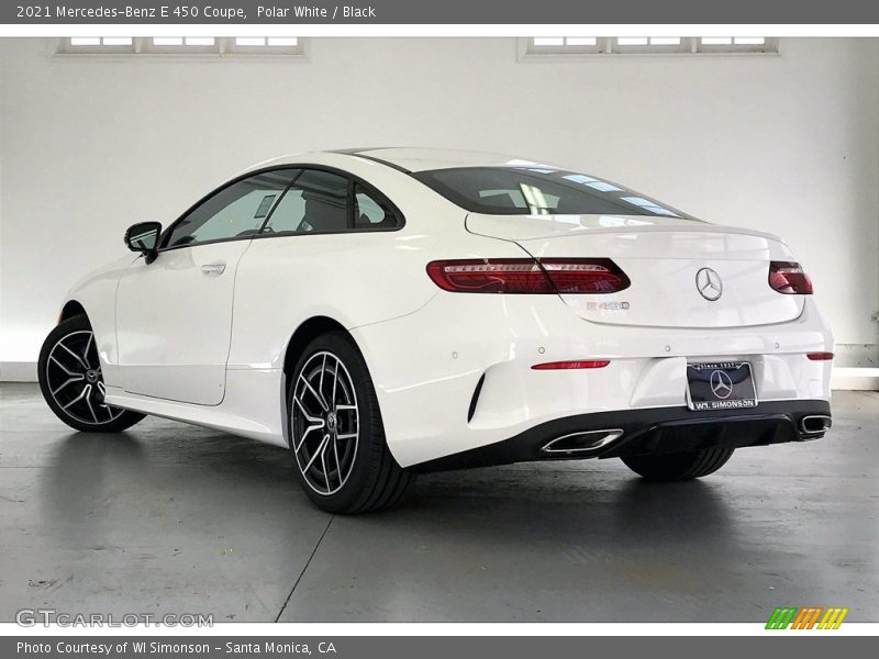 Polar White / Black 2021 Mercedes-Benz E 450 Coupe