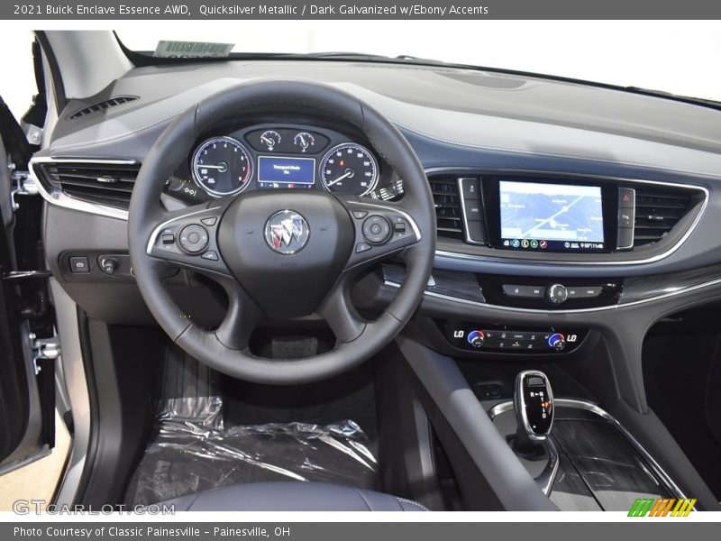 Quicksilver Metallic / Dark Galvanized w/Ebony Accents 2021 Buick Enclave Essence AWD