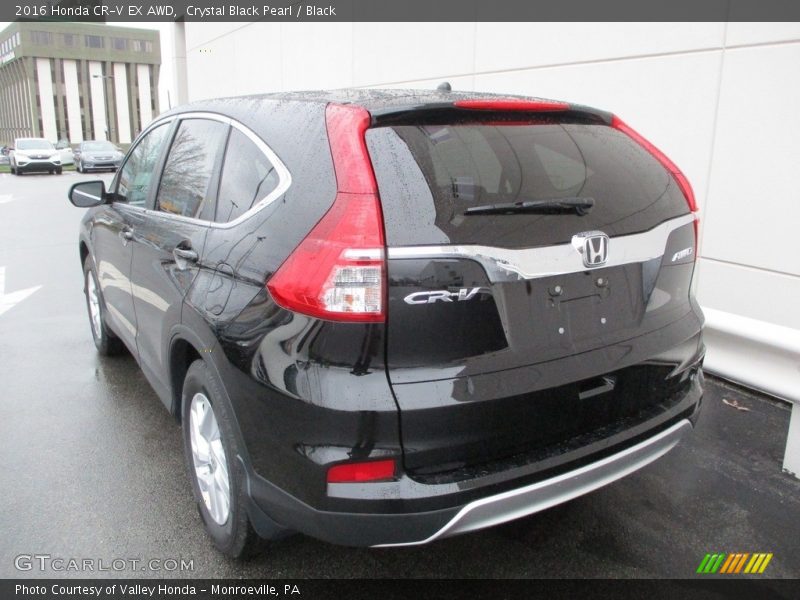 Crystal Black Pearl / Black 2016 Honda CR-V EX AWD