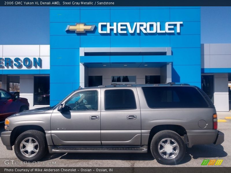 Steel Gray Metallic / Sandstone 2006 GMC Yukon XL Denali AWD