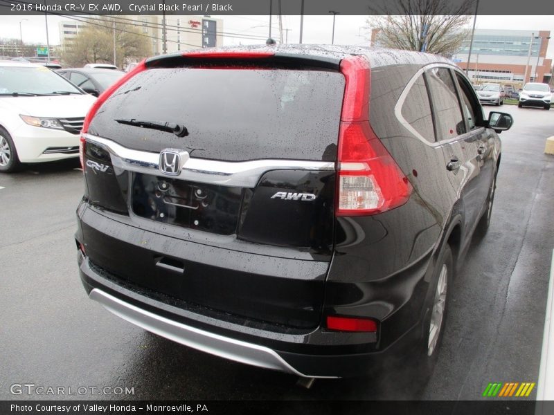 Crystal Black Pearl / Black 2016 Honda CR-V EX AWD