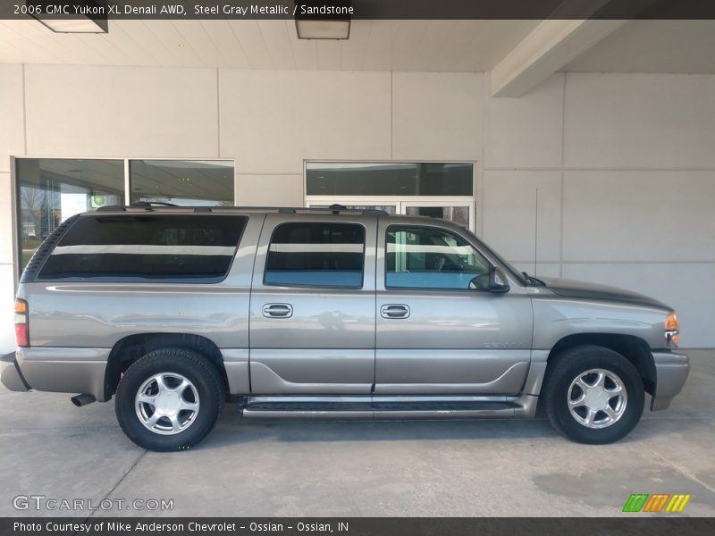 Steel Gray Metallic / Sandstone 2006 GMC Yukon XL Denali AWD