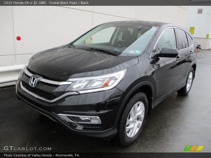 Crystal Black Pearl / Black 2016 Honda CR-V EX AWD