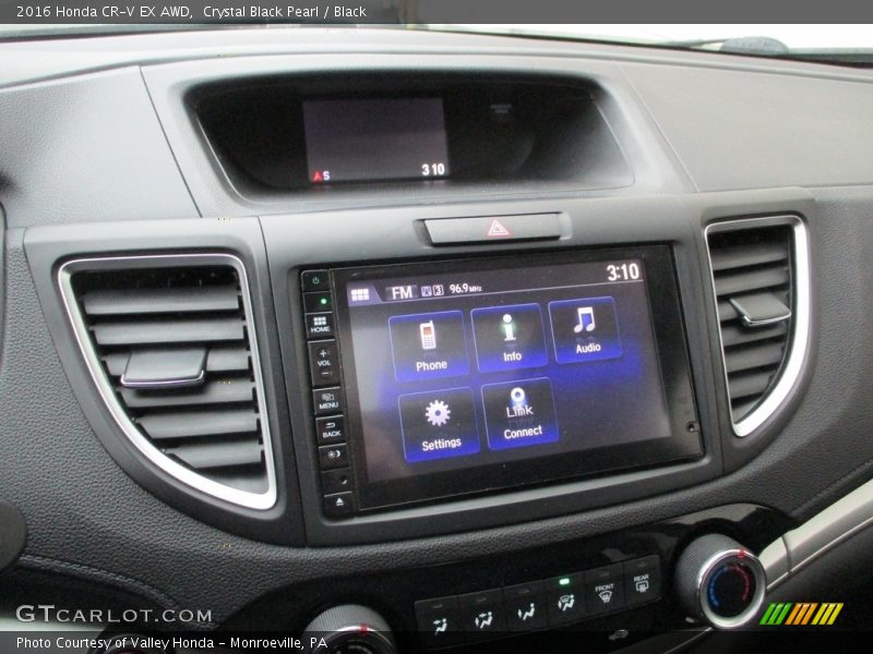 Crystal Black Pearl / Black 2016 Honda CR-V EX AWD