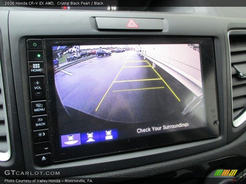 Crystal Black Pearl / Black 2016 Honda CR-V EX AWD