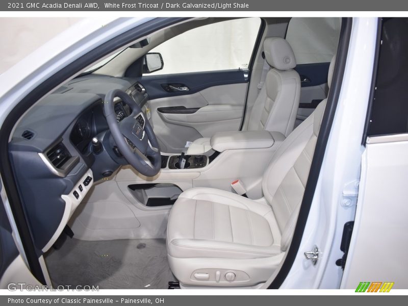 White Frost Tricoat / Dark Galvanized/Light Shale 2021 GMC Acadia Denali AWD