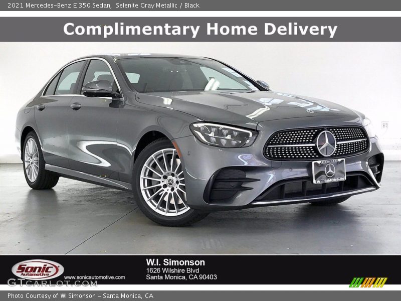 Selenite Gray Metallic / Black 2021 Mercedes-Benz E 350 Sedan