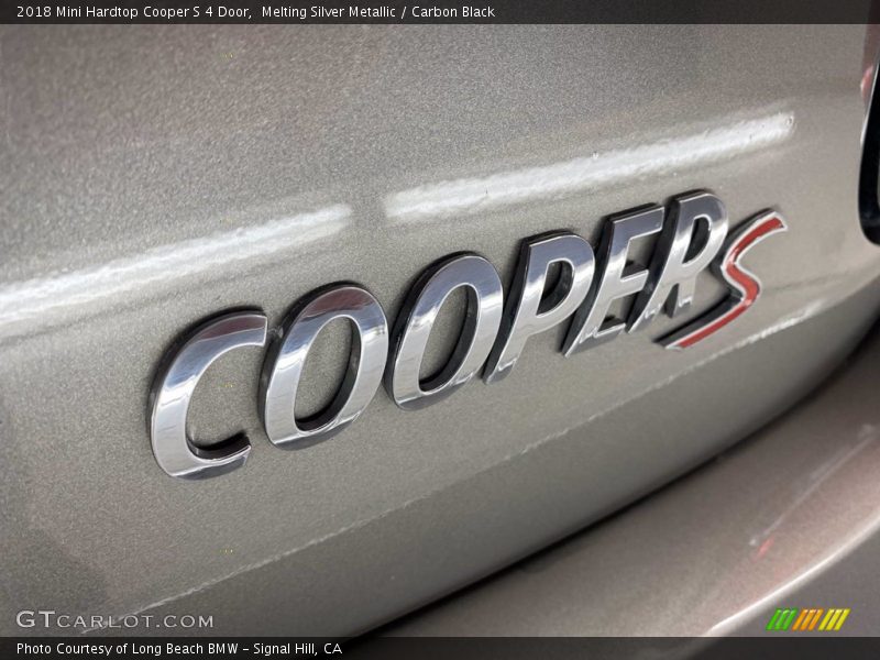Melting Silver Metallic / Carbon Black 2018 Mini Hardtop Cooper S 4 Door