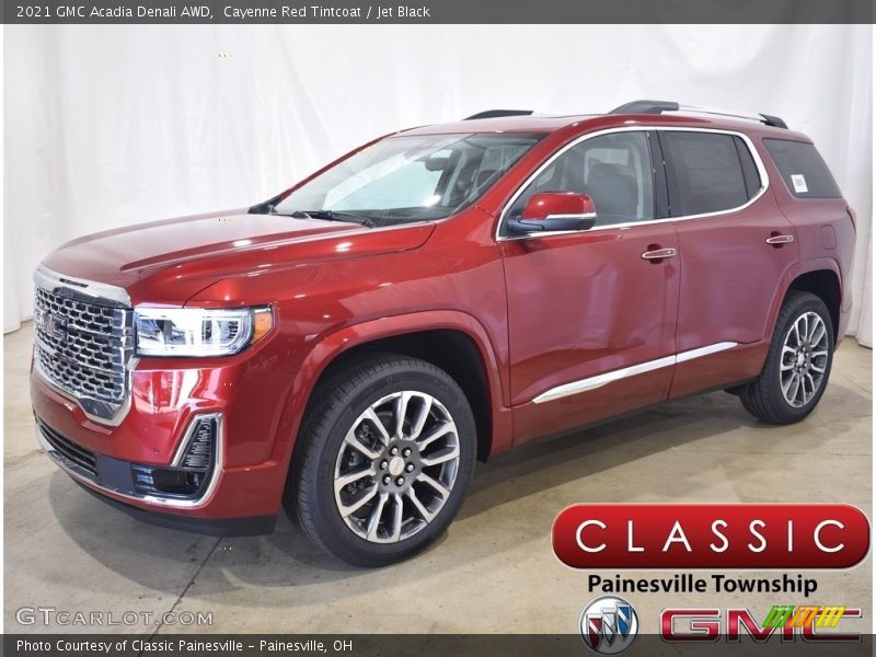 Cayenne Red Tintcoat / Jet Black 2021 GMC Acadia Denali AWD