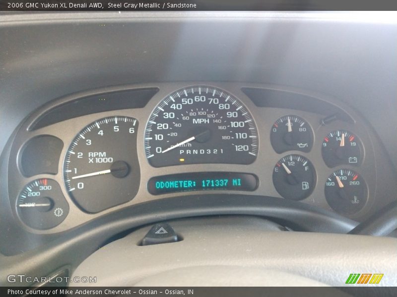 Steel Gray Metallic / Sandstone 2006 GMC Yukon XL Denali AWD