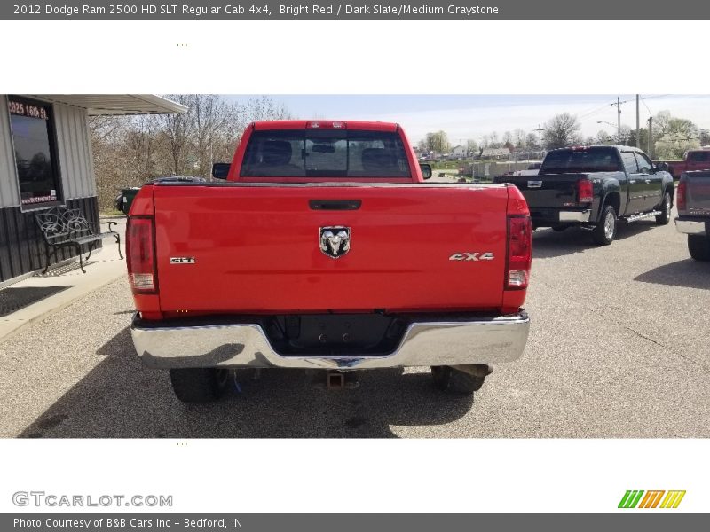 Bright Red / Dark Slate/Medium Graystone 2012 Dodge Ram 2500 HD SLT Regular Cab 4x4