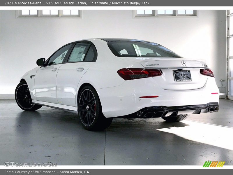 Polar White / Macchiato Beige/Black 2021 Mercedes-Benz E 63 S AMG 4Matic Sedan