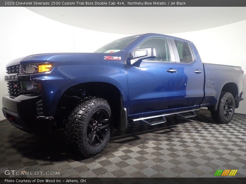 Northsky Blue Metallic / Jet Black 2020 Chevrolet Silverado 1500 Custom Trail Boss Double Cab 4x4