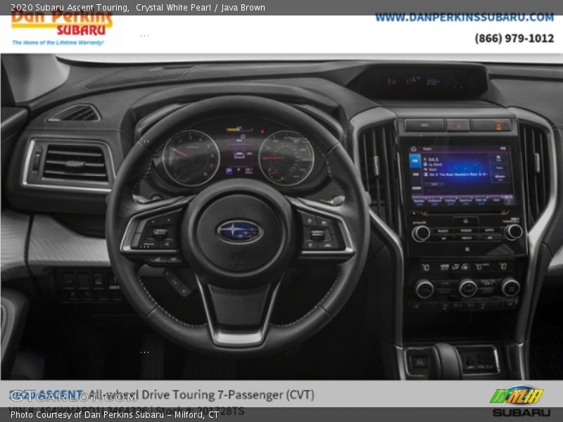 Crystal White Pearl / Java Brown 2020 Subaru Ascent Touring