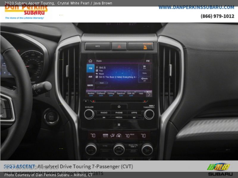 Crystal White Pearl / Java Brown 2020 Subaru Ascent Touring