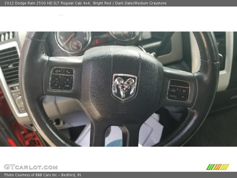  2012 Ram 2500 HD SLT Regular Cab 4x4 Steering Wheel