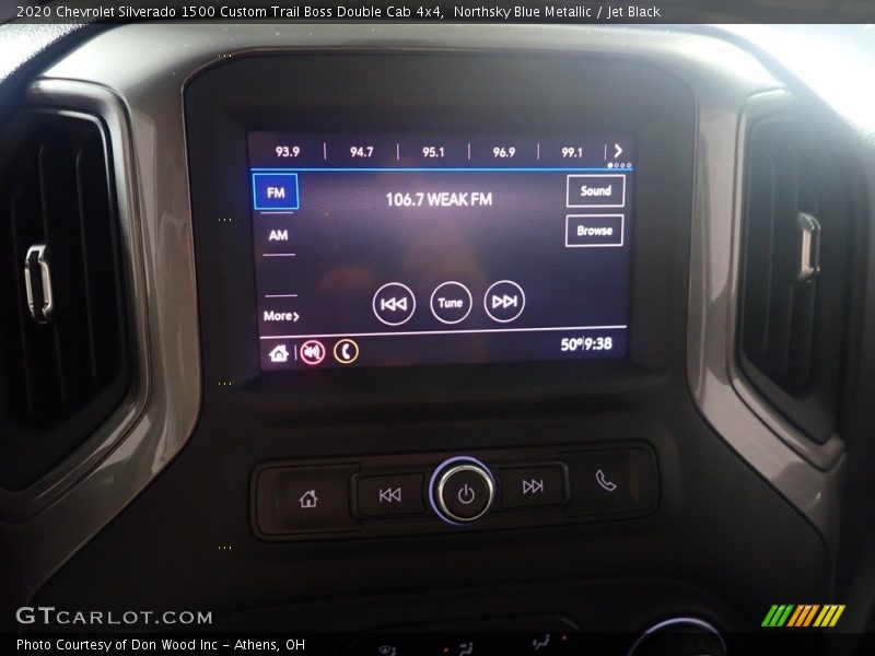 Northsky Blue Metallic / Jet Black 2020 Chevrolet Silverado 1500 Custom Trail Boss Double Cab 4x4