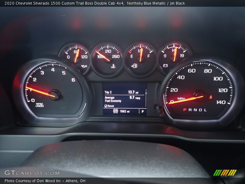 Northsky Blue Metallic / Jet Black 2020 Chevrolet Silverado 1500 Custom Trail Boss Double Cab 4x4