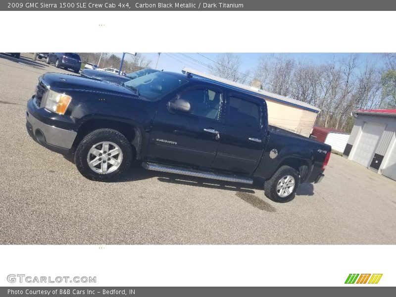 Carbon Black Metallic / Dark Titanium 2009 GMC Sierra 1500 SLE Crew Cab 4x4